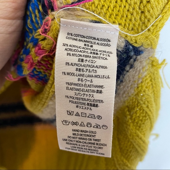 Free People All the Pattern Mock Neck Pullover - Picture 6 of 7